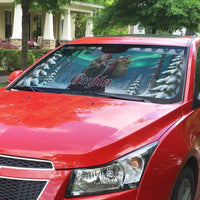 Iceland Christmas Auto Sun Shade Icelandic Gryla Evil Mother of Yule Lads - Wonder Print Shop