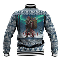 Iceland Christmas Baseball Jacket Icelandic Gryla Evil Mother of Yule Lads LT19