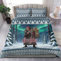 Iceland Christmas Bedding Set Icelandic Gryla Evil Mother of Yule Lads - Wonder Print Shop