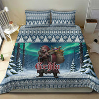 Iceland Christmas Bedding Set Icelandic Gryla Evil Mother of Yule Lads - Wonder Print Shop