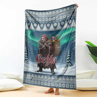 Iceland Christmas Blanket Icelandic Gryla Evil Mother of Yule Lads - Wonder Print Shop