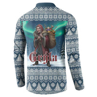 Iceland Christmas Button Sweatshirt Icelandic Gryla Evil Mother of Yule Lads LT19