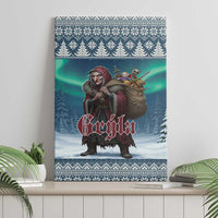 Iceland Christmas Canvas Wall Art Icelandic Gryla Evil Mother of Yule Lads - Wonder Print Shop