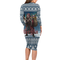 Iceland Christmas Family Matching Long Sleeve Bodycon Dress and Hawaiian Shirt Icelandic Gryla Evil Mother of Yule Lads LT19