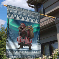 Iceland Christmas Garden Flag Icelandic Gryla Evil Mother of Yule Lads - Wonder Print Shop