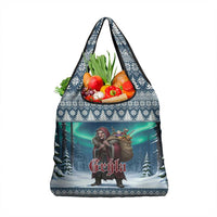 Iceland Christmas Grocery Bag Icelandic Gryla Evil Mother of Yule Lads - Wonder Print Shop