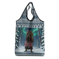 Iceland Christmas Grocery Bag Icelandic Gryla Evil Mother of Yule Lads - Wonder Print Shop