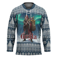 Iceland Christmas Hockey Jersey Icelandic Gryla Evil Mother of Yule Lads LT19