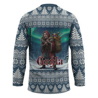 Iceland Christmas Hockey Jersey Icelandic Gryla Evil Mother of Yule Lads LT19