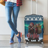 Iceland Christmas Luggage Cover Icelandic Gryla Evil Mother of Yule Lads - Wonder Print Shop