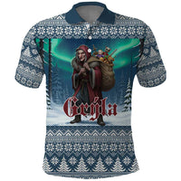 Iceland Christmas Polo Shirt Icelandic Gryla Evil Mother of Yule Lads LT19