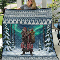 Iceland Christmas Quilt Icelandic Gryla Evil Mother of Yule Lads - Wonder Print Shop