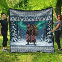 Iceland Christmas Quilt Icelandic Gryla Evil Mother of Yule Lads - Wonder Print Shop