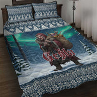 Iceland Christmas Quilt Bed Set Icelandic Gryla Evil Mother of Yule Lads - Wonder Print Shop