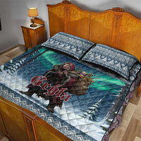 Iceland Christmas Quilt Bed Set Icelandic Gryla Evil Mother of Yule Lads - Wonder Print Shop