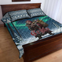 Iceland Christmas Quilt Bed Set Icelandic Gryla Evil Mother of Yule Lads - Wonder Print Shop