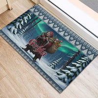 Iceland Christmas Rubber Doormat Icelandic Gryla Evil Mother of Yule Lads - Wonder Print Shop