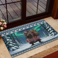 Iceland Christmas Rubber Doormat Icelandic Gryla Evil Mother of Yule Lads - Wonder Print Shop