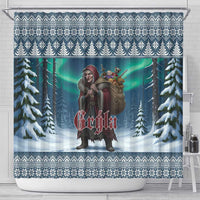 Iceland Christmas Shower Curtain Icelandic Gryla Evil Mother of Yule Lads - Wonder Print Shop