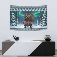 Iceland Christmas Tapestry Icelandic Gryla Evil Mother of Yule Lads - Wonder Print Shop
