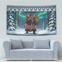 Iceland Christmas Tapestry Icelandic Gryla Evil Mother of Yule Lads - Wonder Print Shop