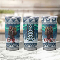 Iceland Christmas Tumbler Cup Icelandic Gryla Evil Mother of Yule Lads - Wonder Print Shop
