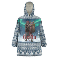 Iceland Christmas Wearable Blanket Hoodie Icelandic Gryla Evil Mother of Yule Lads LT19