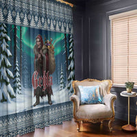 Iceland Christmas Window Curtain Icelandic Gryla Evil Mother of Yule Lads - Wonder Print Shop