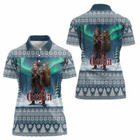 Iceland Christmas Women Polo Shirt Icelandic Gryla Evil Mother of Yule Lads LT19