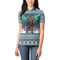 Iceland Christmas Women Polo Shirt Icelandic Gryla Evil Mother of Yule Lads LT19