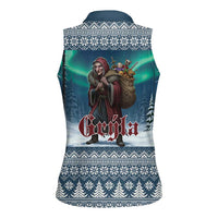 Iceland Christmas Women Sleeveless Polo Shirt Icelandic Gryla Evil Mother of Yule Lads LT19