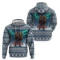 Iceland Christmas Zip Hoodie Icelandic Gryla Evil Mother of Yule Lads LT19