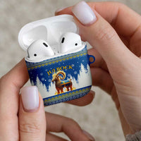 Sweden Christmas AirPods Case Julbock Yule Goat - Wonder Print Shop