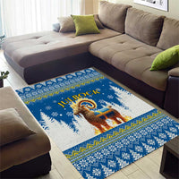 Sweden Christmas Area Rug Julbock Yule Goat - Wonder Print Shop