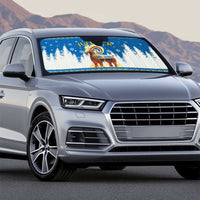 Sweden Christmas Auto Sun Shade Julbock Yule Goat - Wonder Print Shop