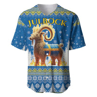 Sweden Christmas Baseball Jersey Julbock Yule Goat LT19