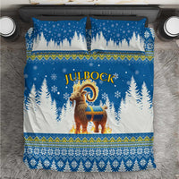 Sweden Christmas Bedding Set Julbock Yule Goat - Wonder Print Shop