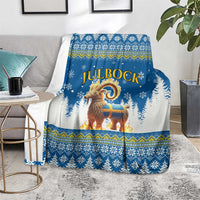 Sweden Christmas Blanket Julbock Yule Goat - Wonder Print Shop