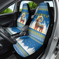 Sweden Christmas Car Seat Cover Julbock Yule Goat - Wonder Print Shop