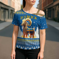 Sweden Christmas Cross Shoulder Shirt Julbock Yule Goat LT19
