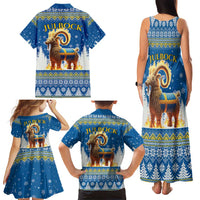 Sweden Christmas Family Matching Tank Maxi Dress and Hawaiian Shirt Julbock Yule Goat LT19