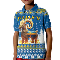 Sweden Christmas Kid Polo Shirt Julbock Yule Goat LT19