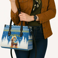 Sweden Christmas Leather Bag Julbock Yule Goat - Wonder Print Shop