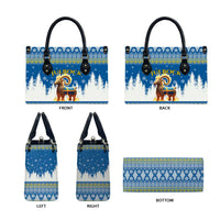 Sweden Christmas Leather Bag Julbock Yule Goat - Wonder Print Shop