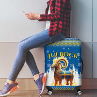 Sweden Christmas Luggage Cover Julbock Yule Goat - Wonder Print Shop