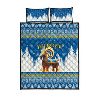 Sweden Christmas Quilt Bed Set Julbock Yule Goat - Wonder Print Shop