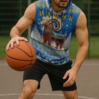 Sweden Christmas Sleeveless Hoodie Julbock Yule Goat LT19