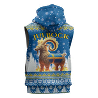 Sweden Christmas Sleeveless Zip Hoodie Julbock Yule Goat LT19
