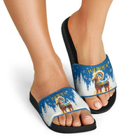Sweden Christmas Slide Sandals Julbock Yule Goat - Wonder Print Shop