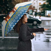 Sweden Christmas Umbrella Julbock Yule Goat - Wonder Print Shop